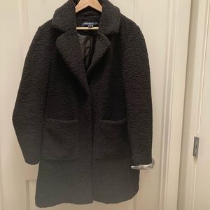 French Connection- Teddy Coat (black)